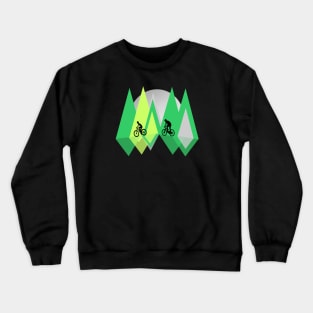 Mountain Bike Heartbeat Divertido MTB Dirt Bike Crewneck Sweatshirt